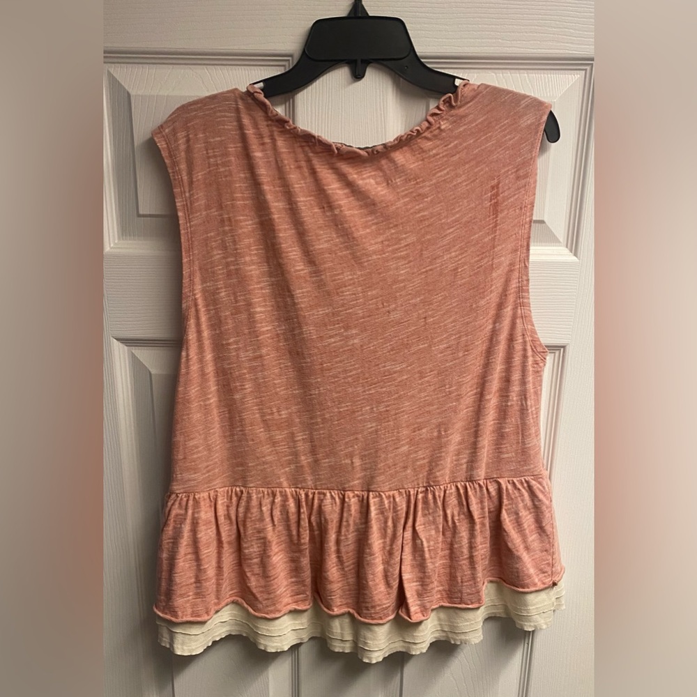 *SOLD Pilcro Anthropologie 100% Cotton Chrissy Babydoll Top Size Large - Picture 5 of 5